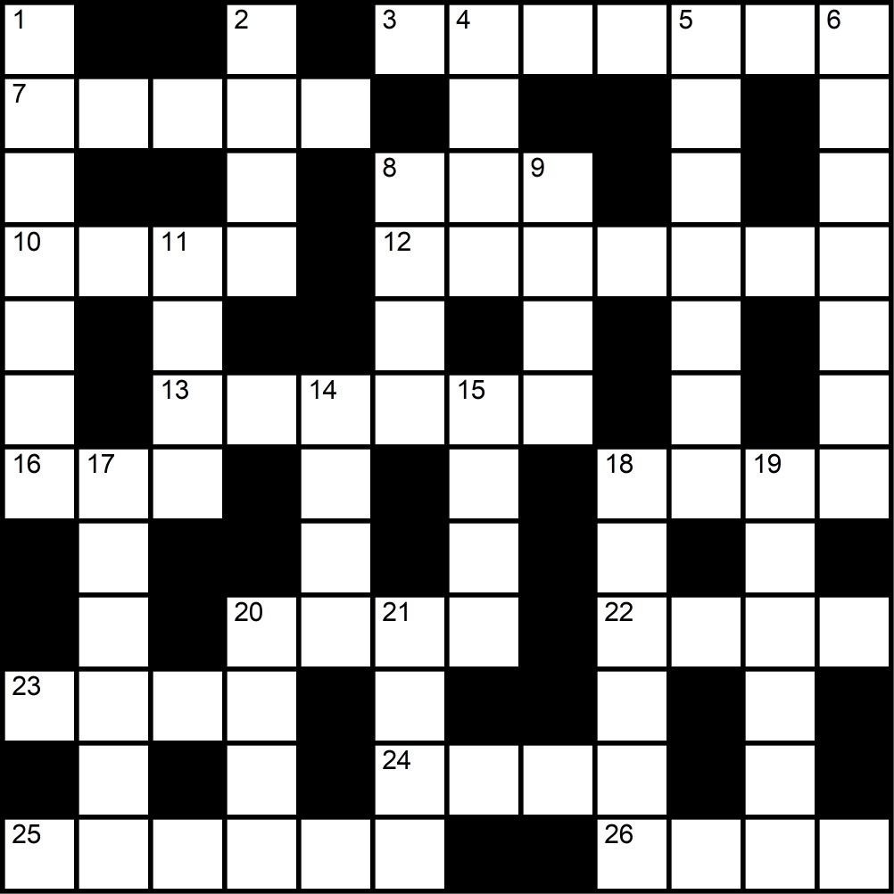 Crucigrama del Lunes 4 ago.